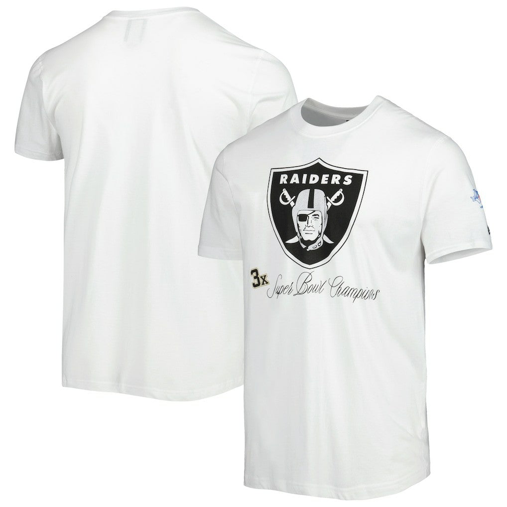 Las Vegas Raiders New Era Historic Champs T-Shirt White | NFL