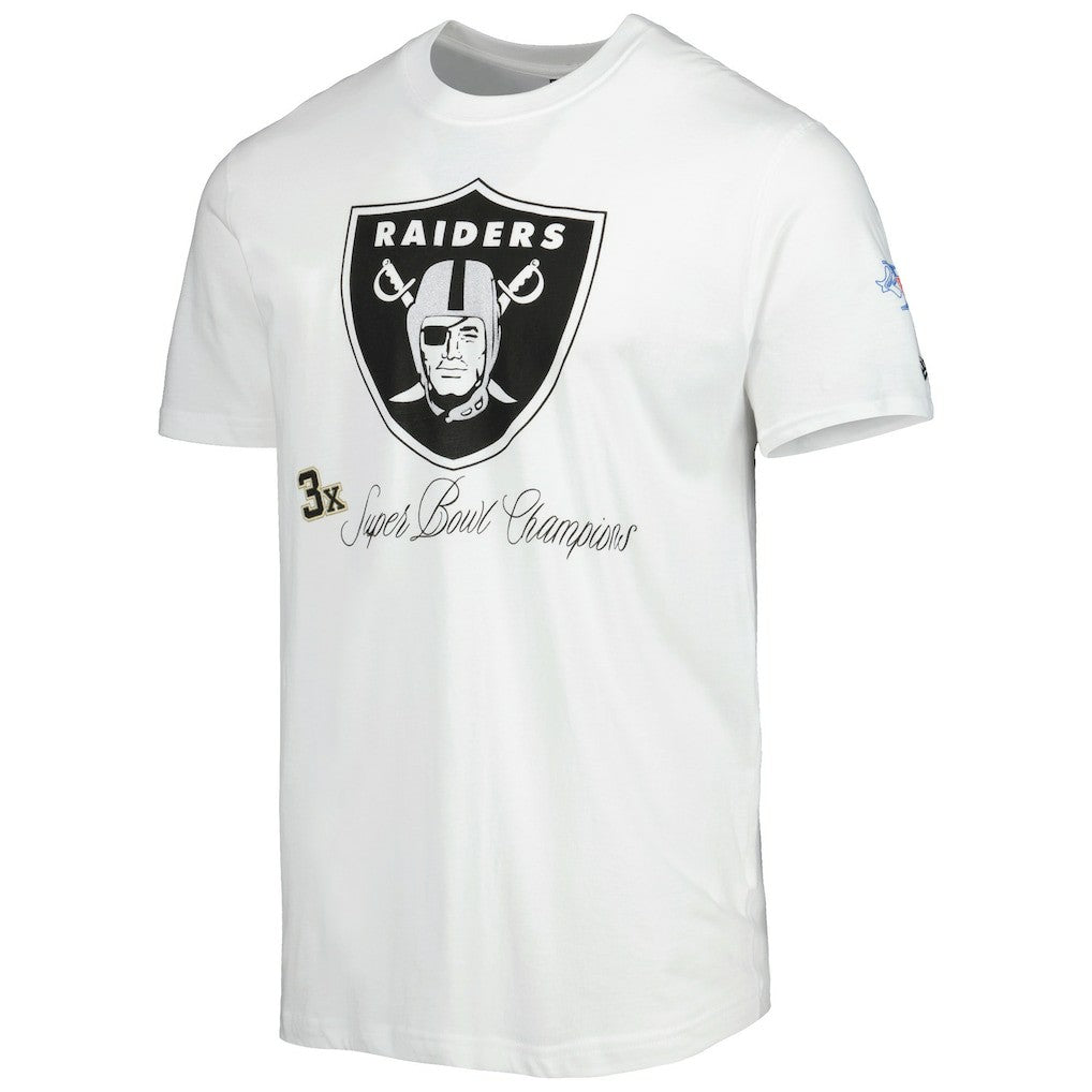 Las Vegas Raiders New Era Historic Champs T-Shirt White | NFL