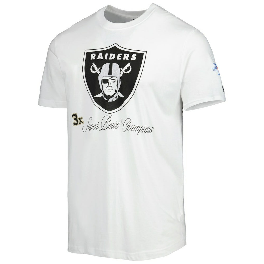 Las Vegas Raiders New Era Historic Champs T-Shirt White | NFL