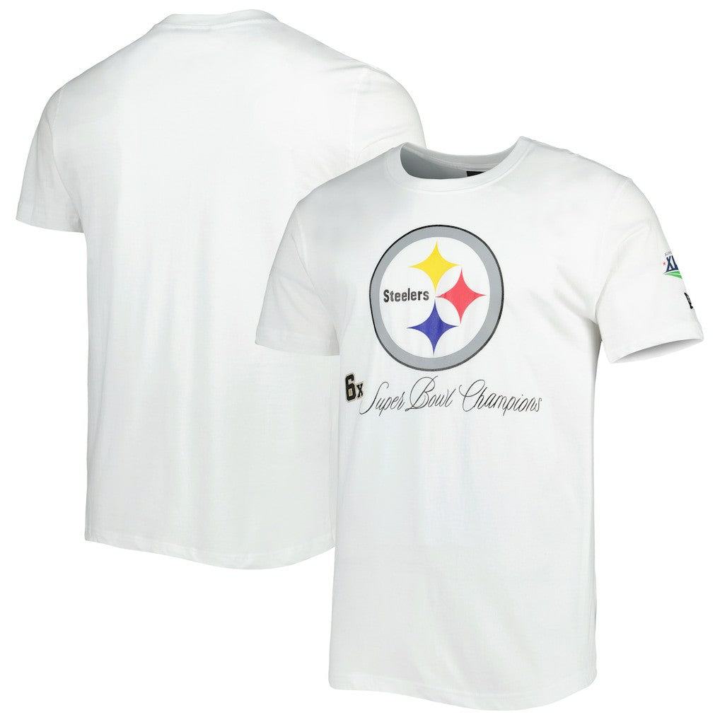 Pittsburgh Steelers New Era Historic Champs T-Shirt White | NFL