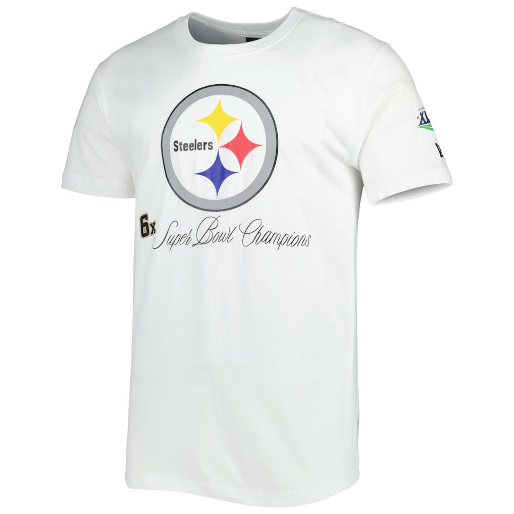 Pittsburgh Steelers New Era Historic Champs T-Shirt White | NFL
