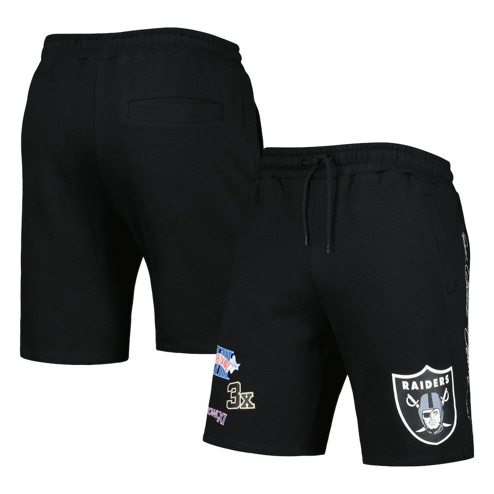 Las Vegas Raiders New Era Historic Champs Shorts Black | NFL