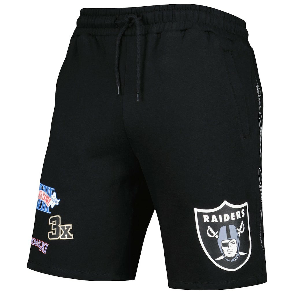 Las Vegas Raiders New Era Historic Champs Shorts Black | NFL