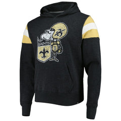 New Orleans Saints '47 Legacy Premier Nico Pullover Hoodie Black | 47 brand