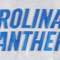 Carolina Panthers '47 Gridiron Lace-Up Pullover Hoodie Heather Gray | 47 brand