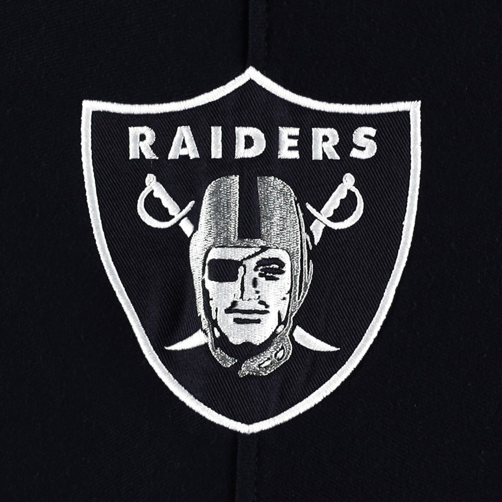 Las Vegas Raiders '47 Gridiron Lace-Up Pullover Hoodie Heather Gray | 47 brand