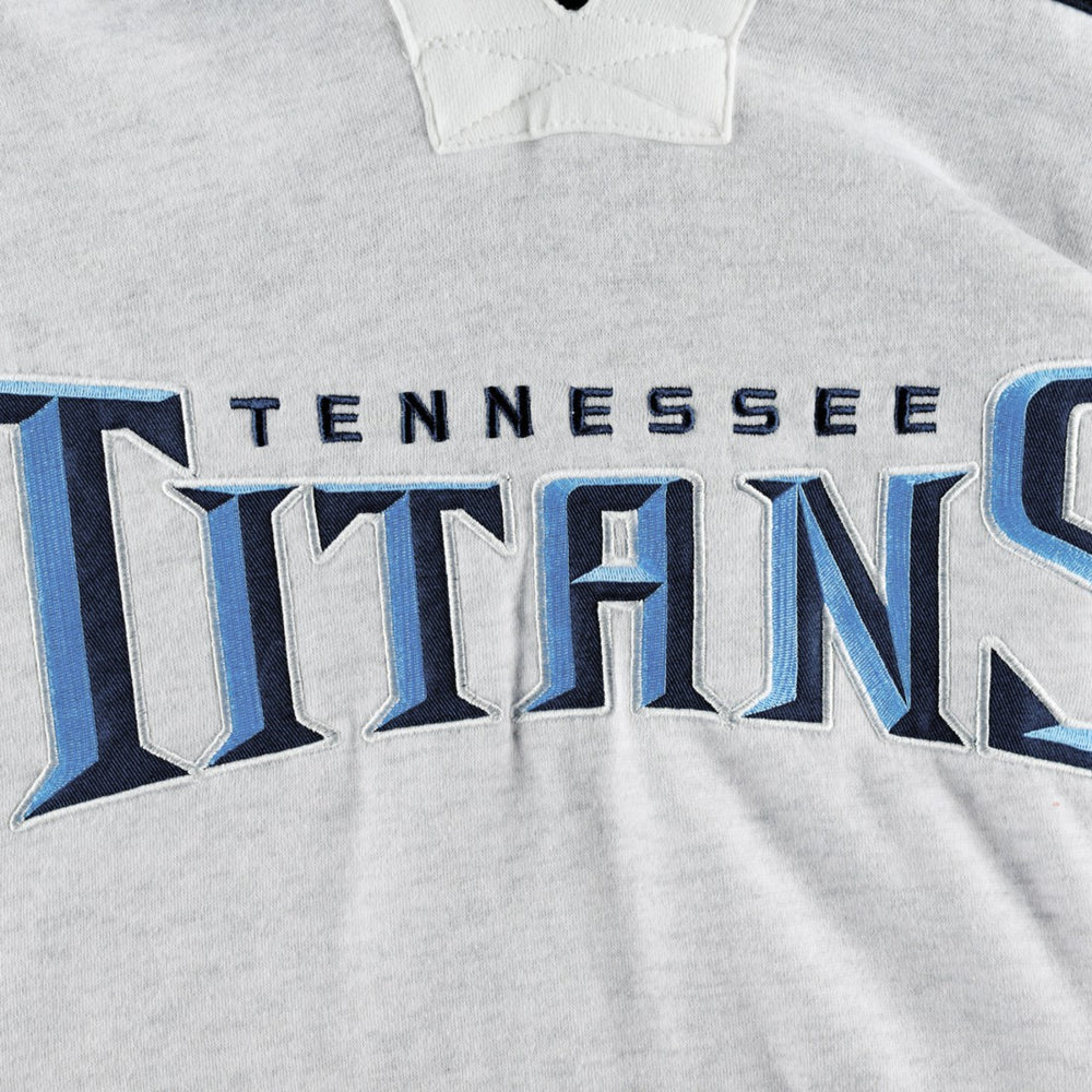 Tennessee Titans '47 Gridiron Lace-Up Pullover Hoodie Heather Gray | 47 brand