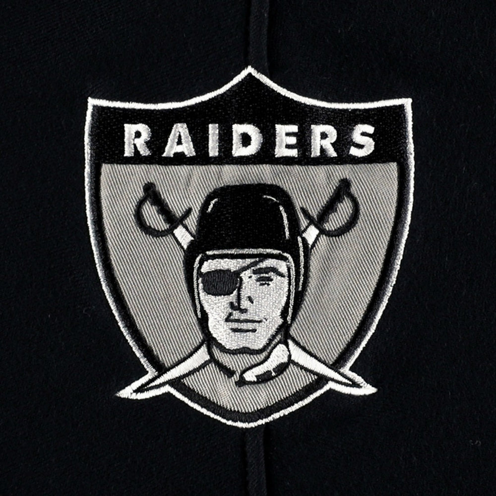 Las Vegas Raiders '47 Historic Logo Gridiron Lace-Up Pullover Hoodie Heather Gray | 47 brand