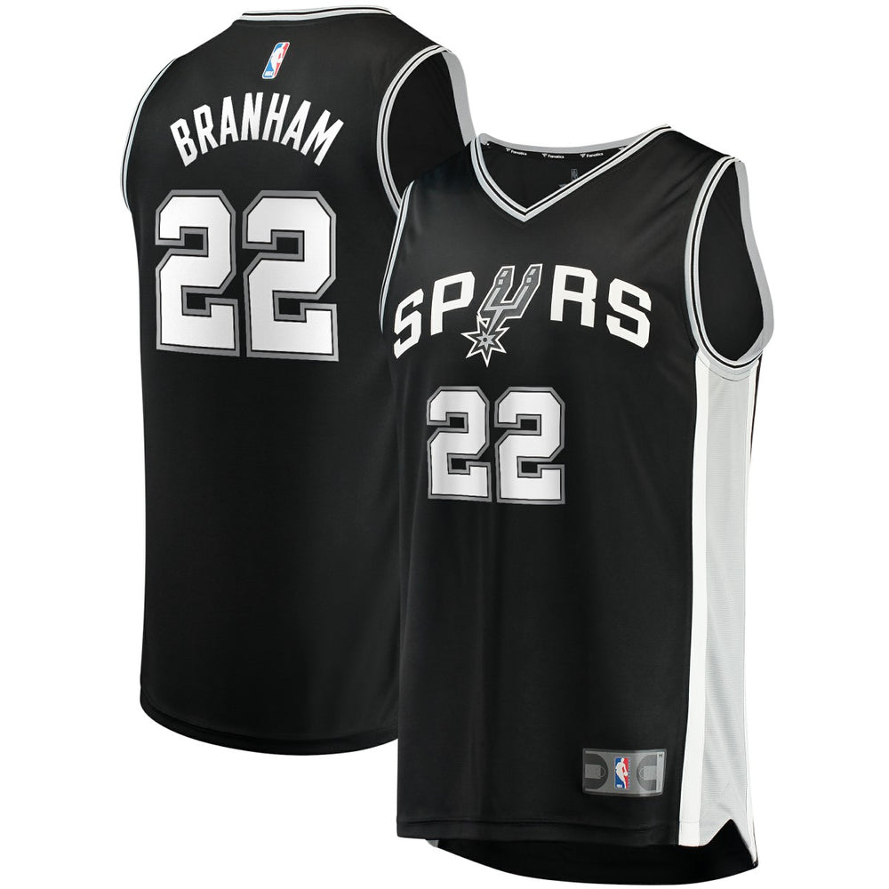 Malaki Branham San Antonio Spurs Fast Break Replica Player Jersey Icon Edition Black - NBA