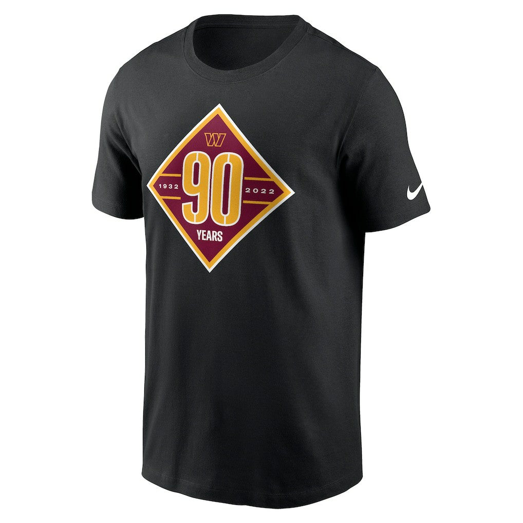 Washington Commanders 90th Anniversary T-Shirt Black | Nike for Sale