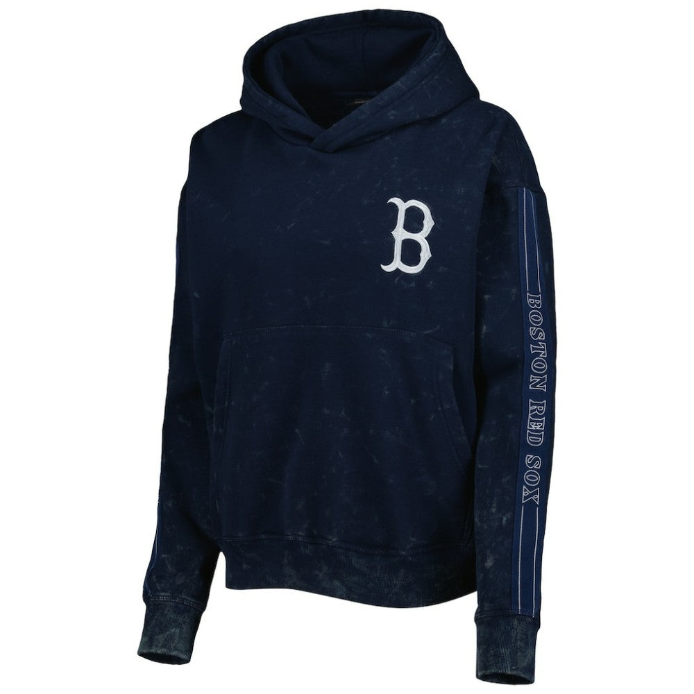 Boston Red Sox The Wild Collective Women's Marble Pullover Hoodie - MLB