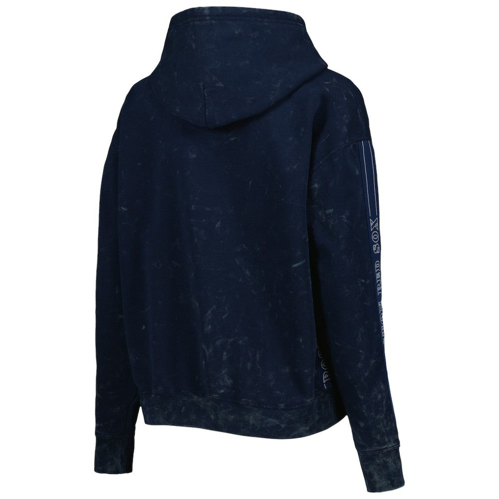 Boston Red Sox The Wild Collective Women's Marble Pullover Hoodie - MLB