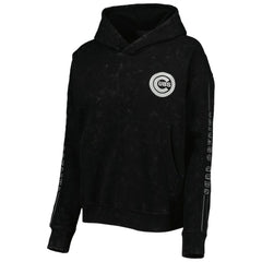 Chicago Cubs The Wild Collective Women's Marble Pullover Hoodie - MLB