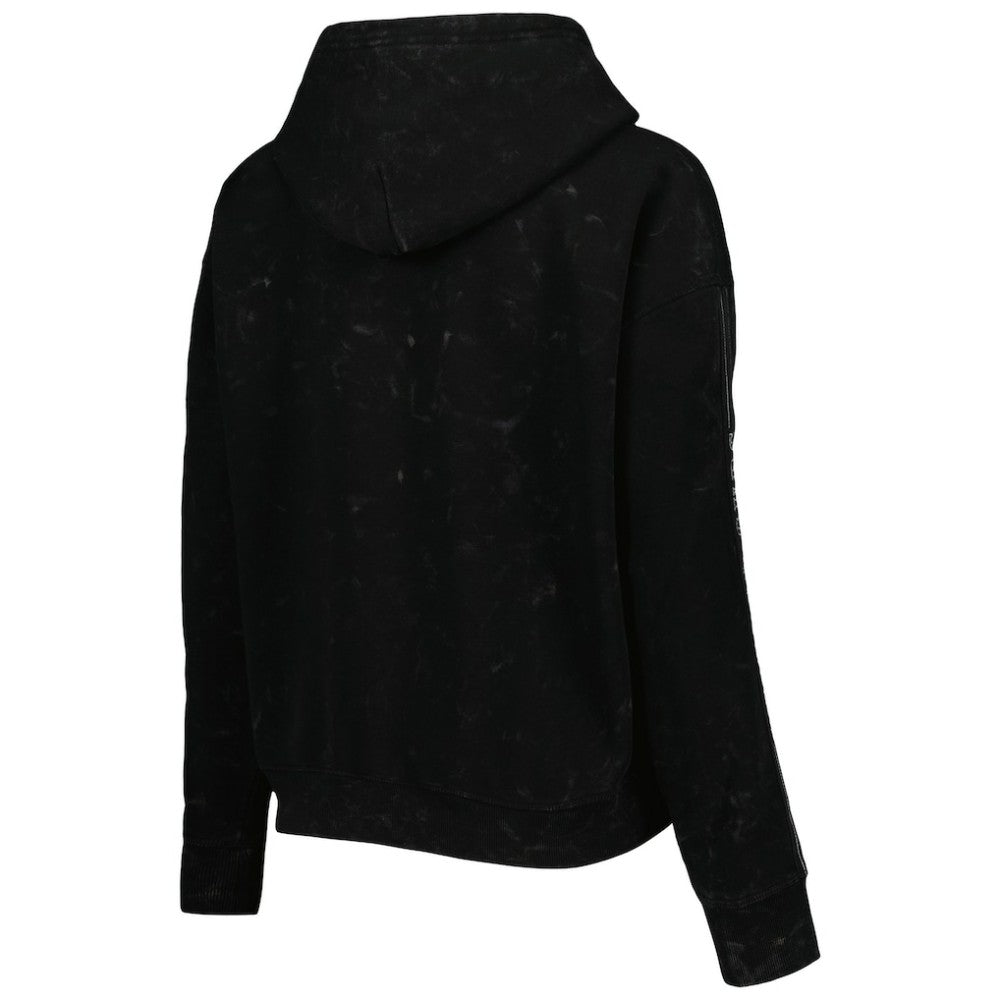Chicago Cubs The Wild Collective Women's Marble Pullover Hoodie - MLB