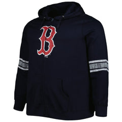 Boston Red Sox Women's Plus Size Front Logo Full-Zip Hoodie - MLB