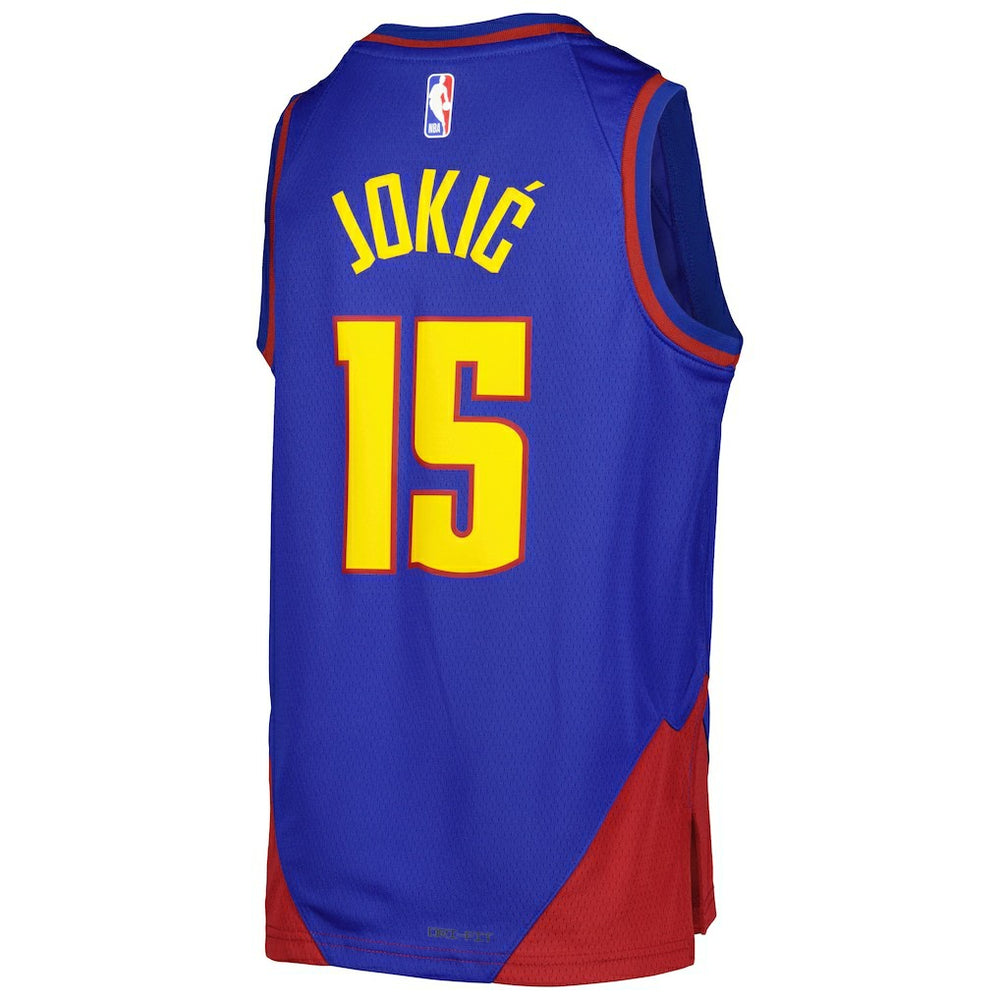 Nikola Jokic Denver Nuggets Jordan Brand Youth Swingman Jersey Statement Editi- Blue - NBA