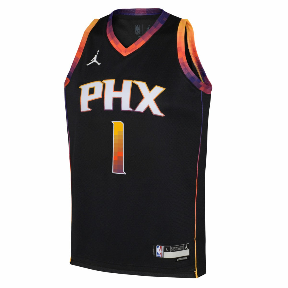Devin Booker Phoenix Suns Jordan Brand Youth Swingman Jersey Statement Edition Black - NBA