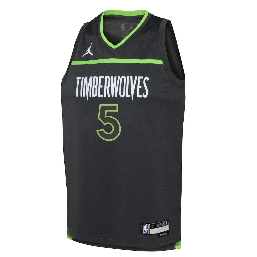 Anthony Edwards Minnesota Timberwolves Jordan Brand Youth Swingman Jersey Statement Edition Black - NBA