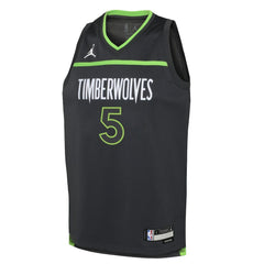 Anthony Edwards Minnesota Timberwolves Jordan Brand Youth Swingman Jersey Statement Edition Black - NBA