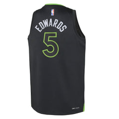 Anthony Edwards Minnesota Timberwolves Jordan Brand Youth Swingman Jersey Statement Edition Black - NBA
