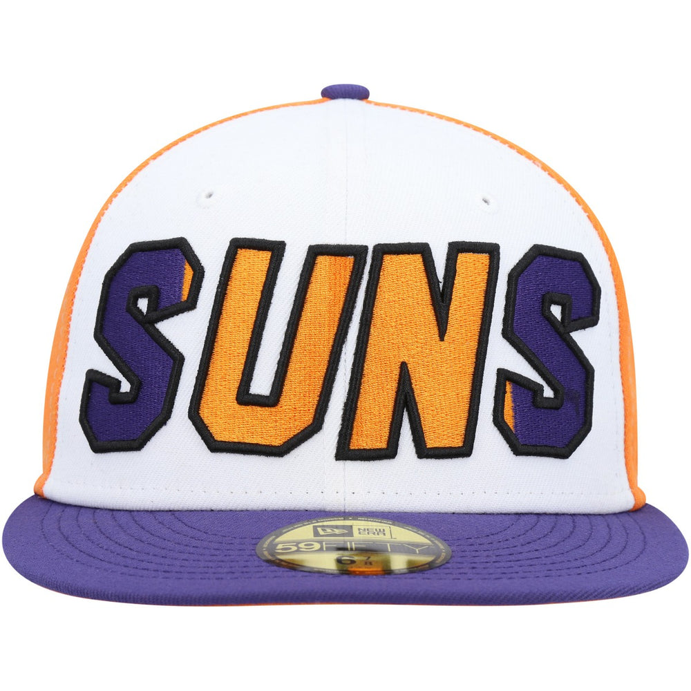 Phoenix Suns Back Half 9FIFTY Fitted Hat White/Purple - NBA