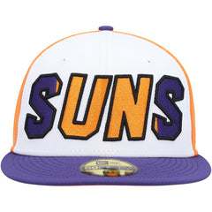 Phoenix Suns Back Half 9FIFTY Fitted Hat White/Purple - NBA