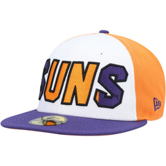 Phoenix Suns Back Half 9FIFTY Fitted Hat White/Purple - NBA