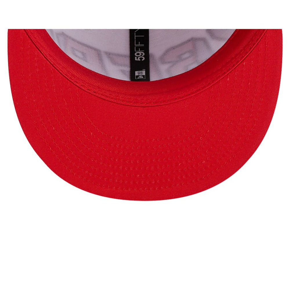 Philadelphia 76ers Back Half 9FIFTY Fitted Hat White/Royal - NBA