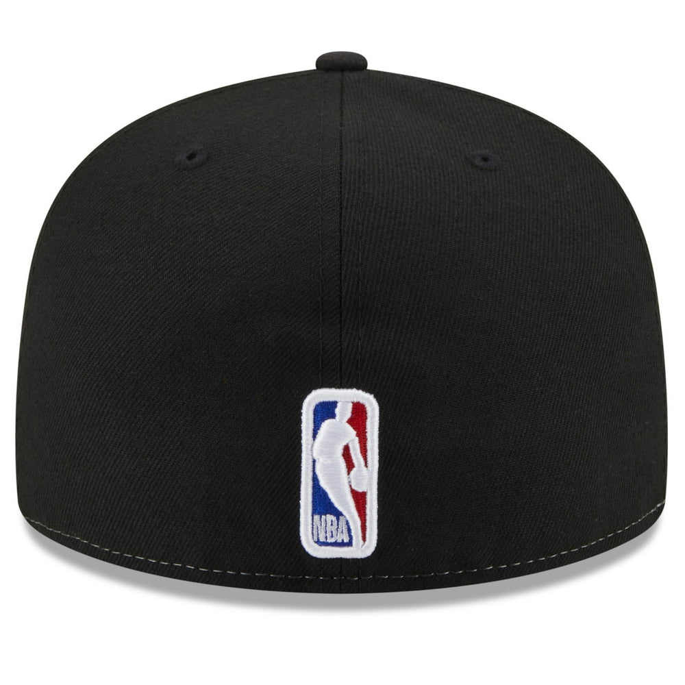 Utah Jazz Back Half 59FIFTY Fitted Hat White/Black - NBA
