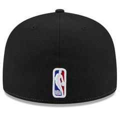 Utah Jazz Back Half 59FIFTY Fitted Hat White/Black - NBA