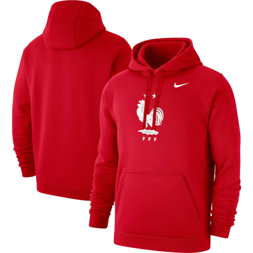 France National Team Club Primary Pullover Hoodie Red | Nike discount