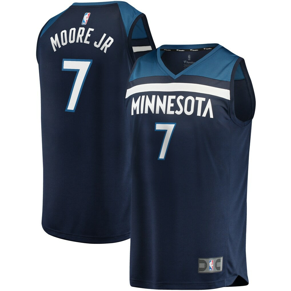 Wendell Moore Jr. Minnesota Timberwolves 2022 NBA Draft First Round Pick Fast Break Replica Player Jersey Icon Edition Navy - NBA