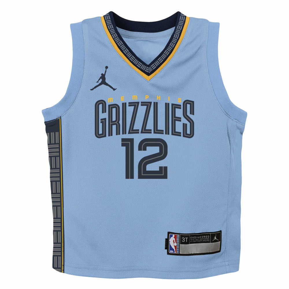 Ja Morant Memphis Grizzlies Jordan Brand Preschool 2022/23 Statement Edition Jersey Light Blue - NBA