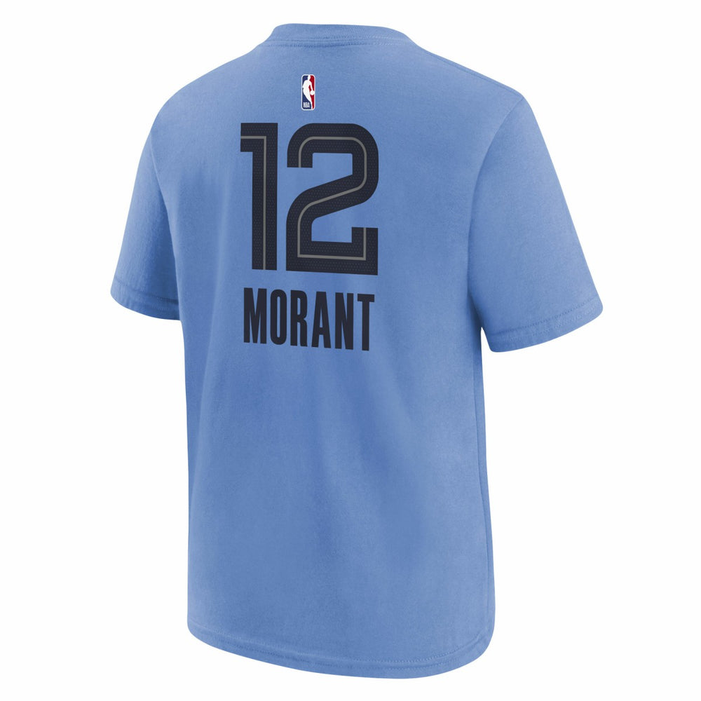 Ja Morant Memphis Grizzlies Jordan Brand Youth Statement Edition Name & Number Player T-Shirt Light Blue - NBA