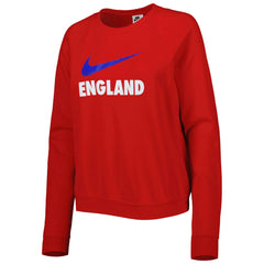 England National Team Women's Lockup Varsity Tri-Blend Raglan Pullover Sweatshirt Red | Nike discount
