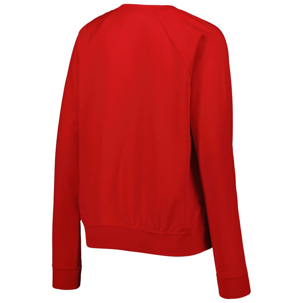 England National Team Women's Lockup Varsity Tri-Blend Raglan Pullover Sweatshirt Red | Nike discount
