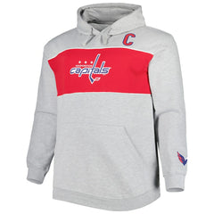Alexander Ovechkin Washington Capitals Big & Tall Player Pullover Hoodie - Heather Gray - NHL
