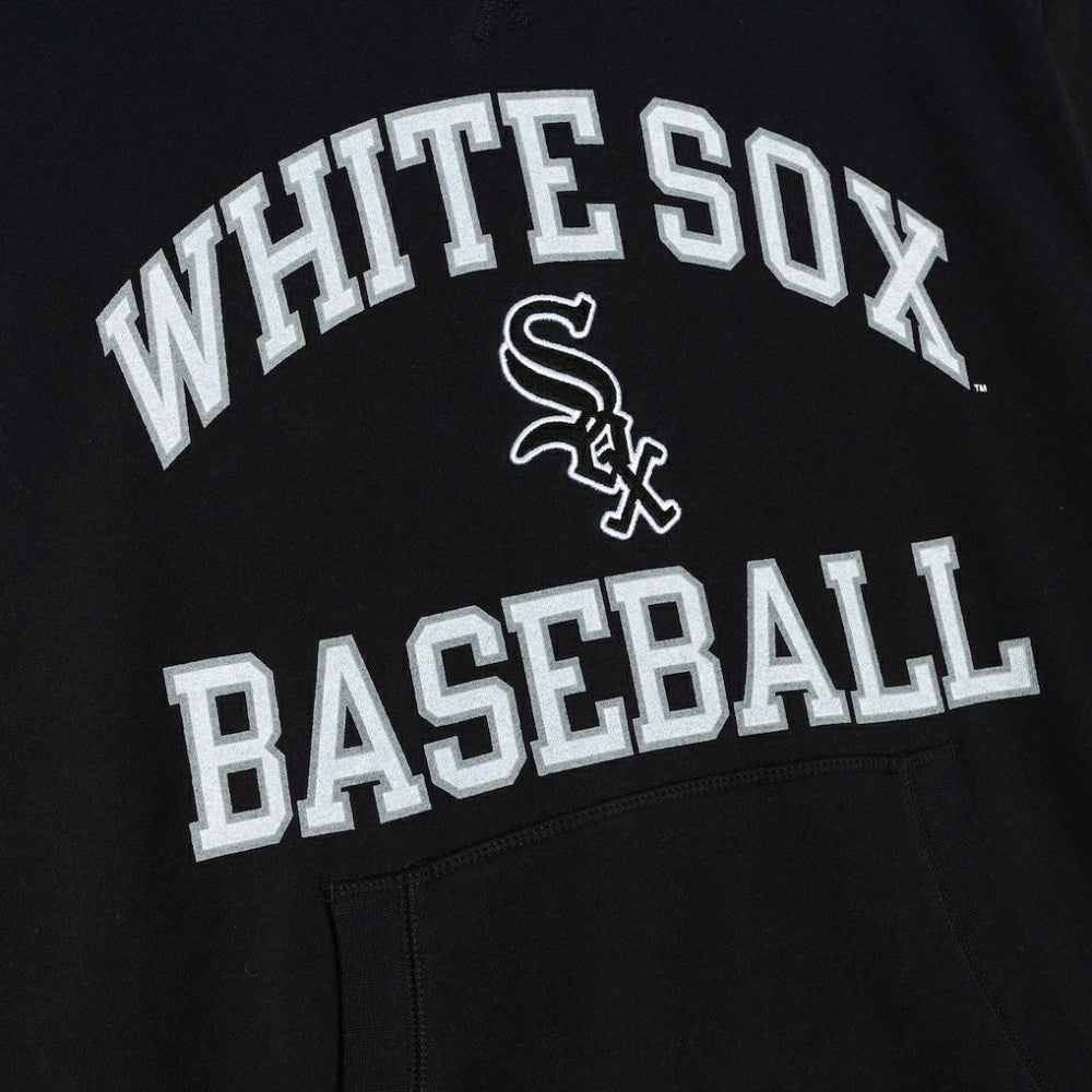 Chicago White Sox Mitchell & Ness Cooperstown Collection Washed Fleece Pullover Short Sleeve Hoodie - MLB