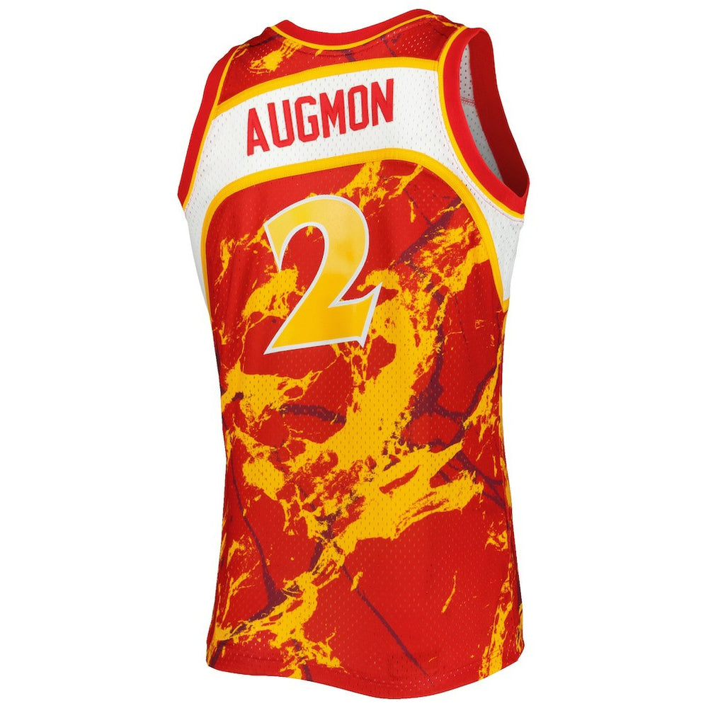 Stacey Augmon Atlanta Hawks 1991/92 Hardwood Classics Marble Swingman Jersey Red - NBA
