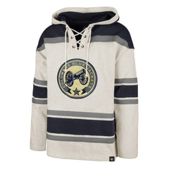 Columbus Blue Jackets '47 Rockaway Lace-Up Pullover Hoodie - Oatmeal - NHL