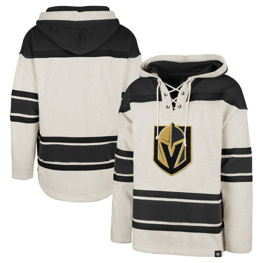 Vegas Golden Knights '47 Rockaway Lace-Up Pullover Hoodie - Oatmeal - NHL