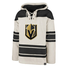 Vegas Golden Knights '47 Rockaway Lace-Up Pullover Hoodie - Oatmeal - NHL