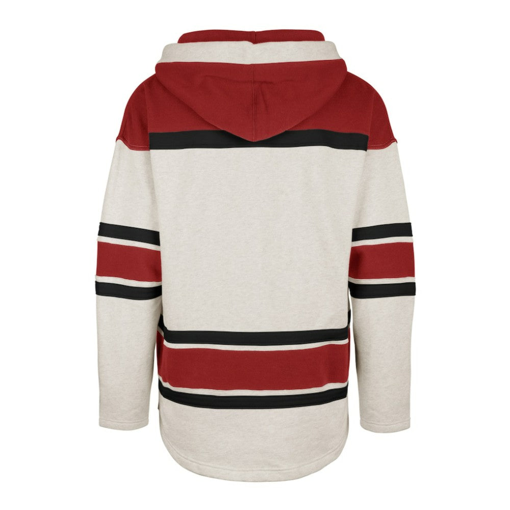 Detroit Red Wings '47 Rockaway Lace-Up Pullover Hoodie - Oatmeal - NHL