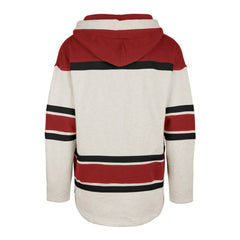 Detroit Red Wings '47 Rockaway Lace-Up Pullover Hoodie - Oatmeal - NHL