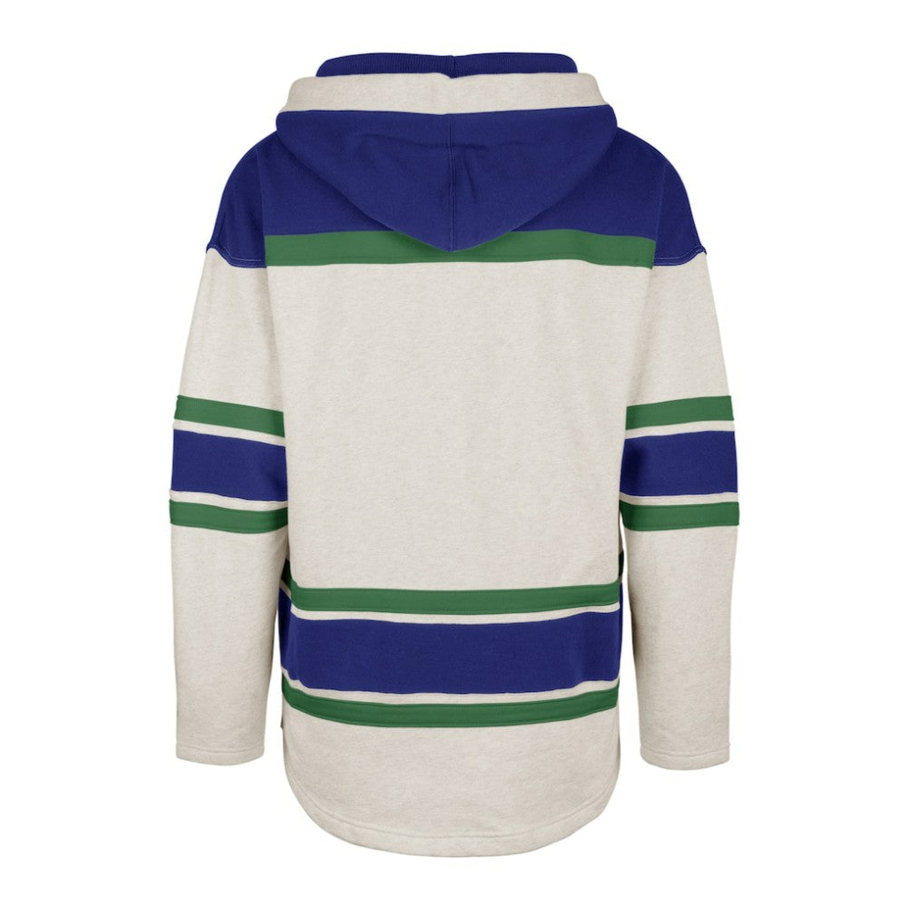 Vancouver Canucks '47 Rockaway Lace-Up Pullover Hoodie - Oatmeal - NHL