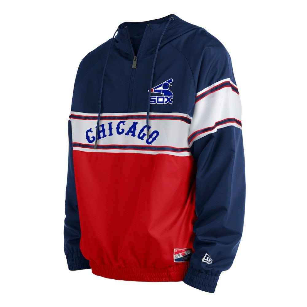 Chicago White Sox New Era Ripstop Raglan Quarter-Zip Hoodie - MLB