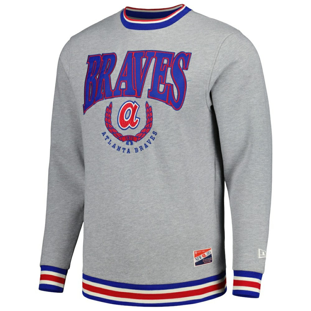 Atlanta Braves New Era Throwback Classic Pullover Sweatshirt - MLB