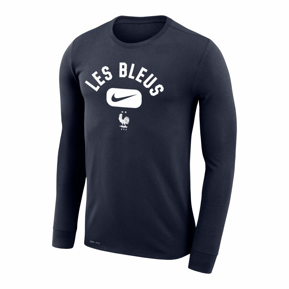 France National Team Lockup Legend Performance Long Sleeve T-Shirt Navy | Nike cheap