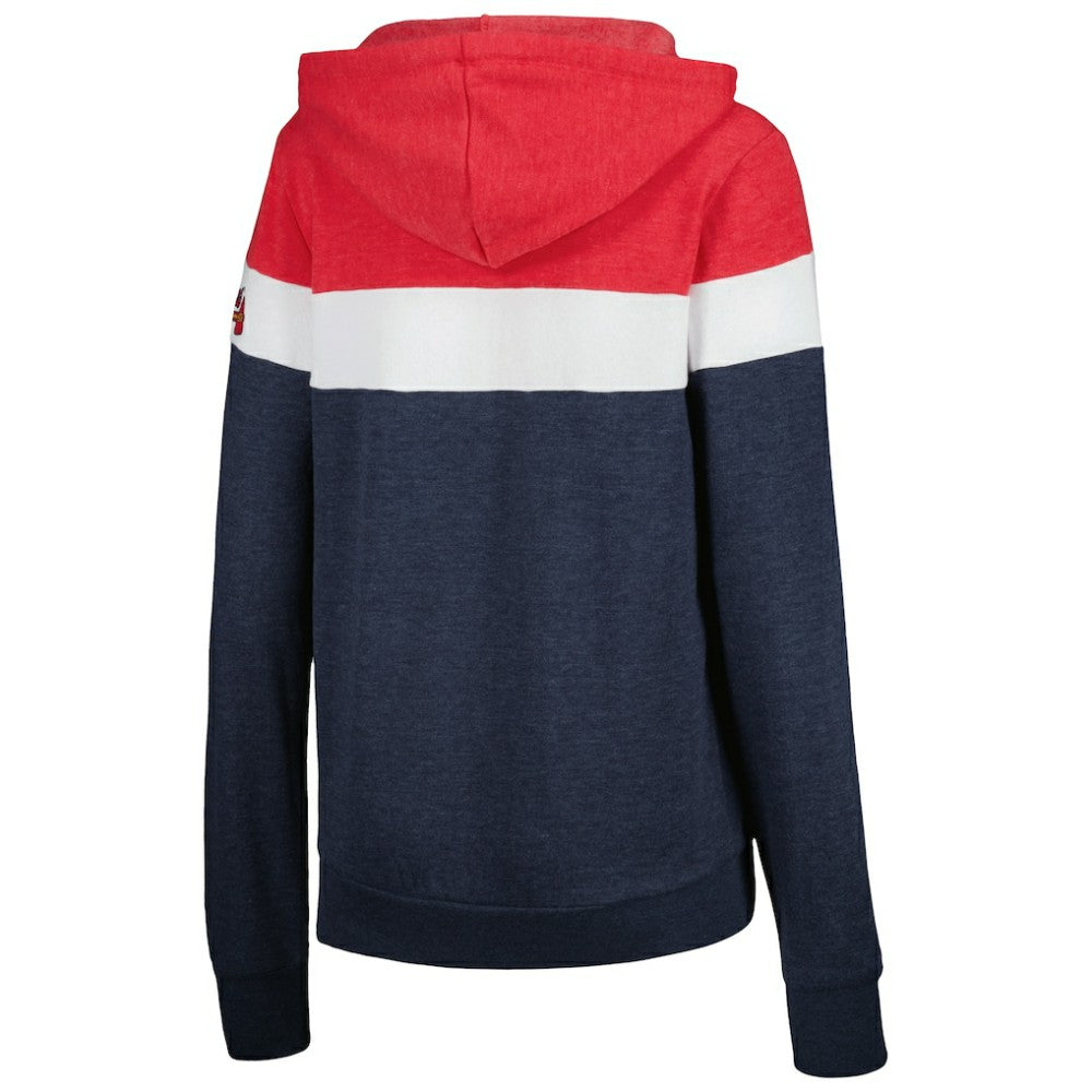 Atlanta Braves New Era Women's Colorblock Full-Zip Hoodie Jacket - MLB