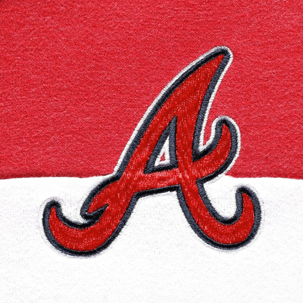 Atlanta Braves New Era Women's Colorblock Full-Zip Hoodie Jacket - MLB